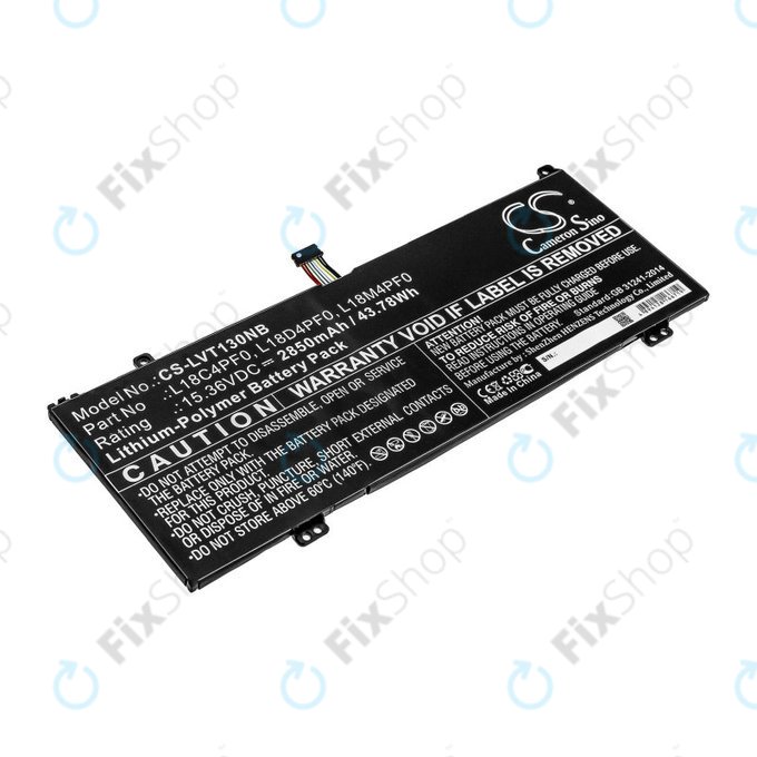 Батерия за Lenovo ThinkBook 13s, 14s, 2850mAh, Li-Pol, 15.36V, L18C4PF0, HQ