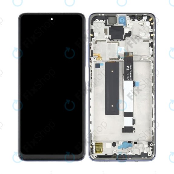 дисплей за Xiaomi Mi 10T Lite 5G, Тъчскрийн и рамка, черен, Black, TFT