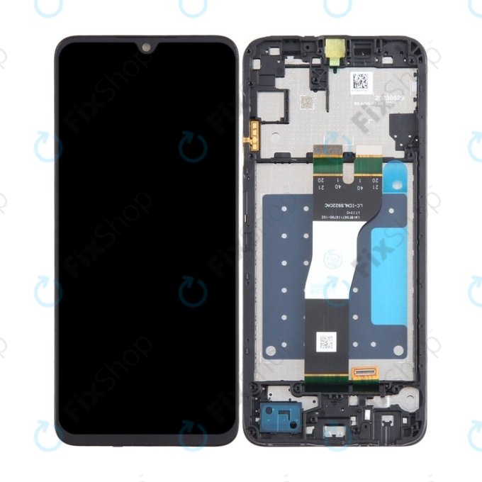 дисплей за Samsung A05s A057G, Тъчскрийн и рамка, черен, Black, TFT