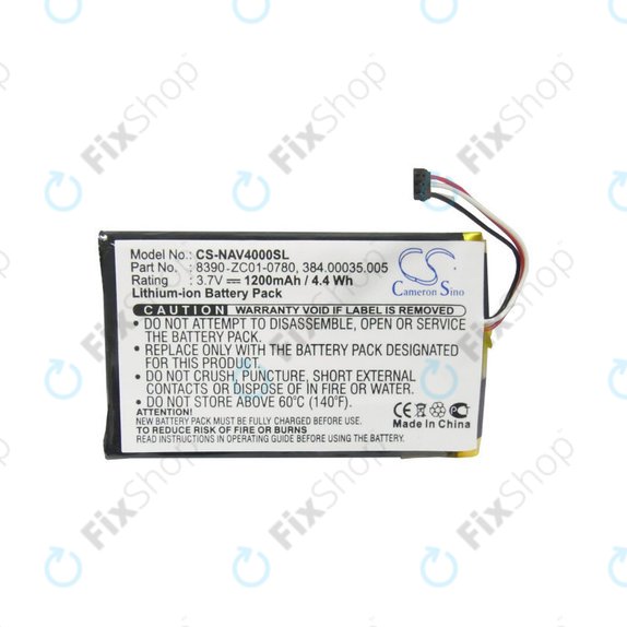 Батерия за Navigon 40 Easy, Plus, Premium, 1200mAh, Li-Pol, 3.7V, 8390-ZC01-0780, HQ