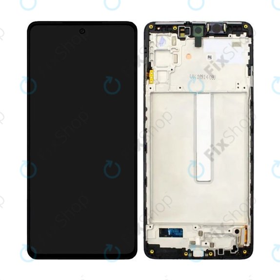 дисплей за Samsung M52 5G M526B, Тъчскрийн и рамка, черен, Black, TFT