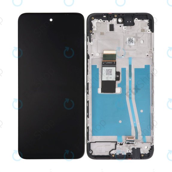дисплей за Motorola Moto G53 5G, Тъчскрийн и рамка, Ink Blue, TFT