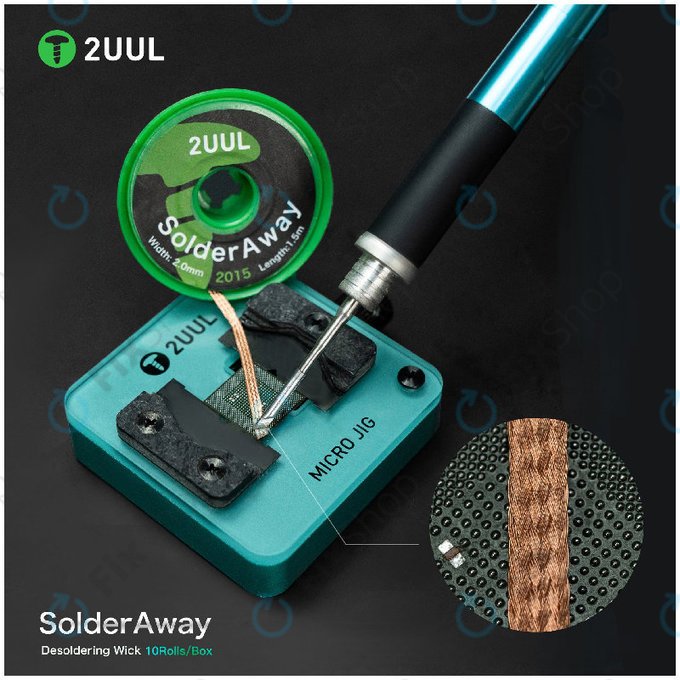 Оплетка за разпояване Solder Vampire, 2UUL DW11, 10бр./кутия
