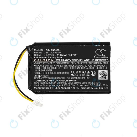 Батерия за Garmin Drive 50 LM, 51LMT, 51LMT-S, DriveSmart 5 LMT, Nuvi 30, 50, 50LM, 52, 52LM, 52LMT, 55, 55LM, 55LMT, 1100mAh, 361-00056-00, 361-00056-50, HQ