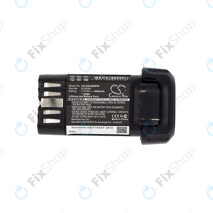 Батерия за Dewalt Dcb095, Dewalt Dcf680, 1000mAh, Li-Ion, 7.2V, DCB080, HQ