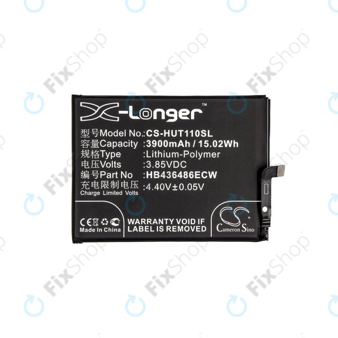 Батерия за Huawei Mate 10 Lite, Honor View 20, 3900mAh, Li-Pol, 3.85 V, HB436486ECW, HQ