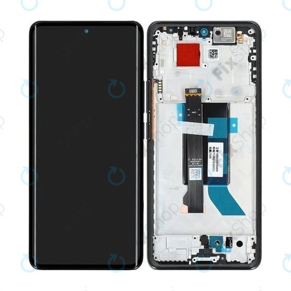 Дисплей за Xiaomi Poco X7 24095PCADG, Black, Тъчскрийн с рамка, 5600010O16P00 Genuine Service Pack