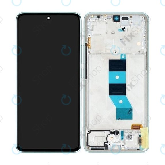 Дисплей за Xiaomi Redmi Note 14 5G 24094RAD4G, Coral Green, Тъчскрийн с рамка, 56001800O1700 Genuine Service Pack