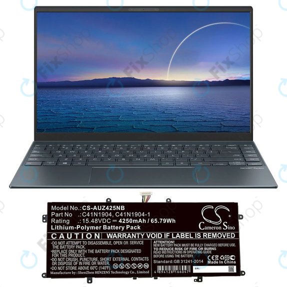 Батерия за Asus Zenbook 13, Zenbook 14, 4250mAh, Li-Pol, 15.48V, C41N1904, HQ