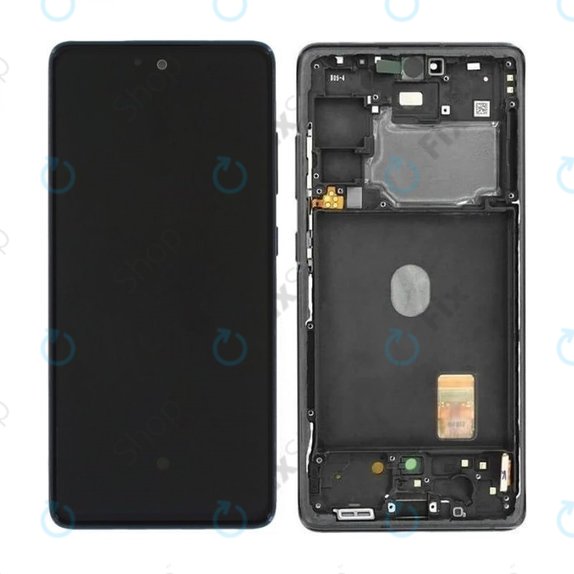 дисплей за Samsung S20 FE G780F, Тъчскрийн и рамка, GH82-24220A, GH82-24219A, GH82-31329A, GH82-31321A, Cloud Navy, Genuine Service Pack