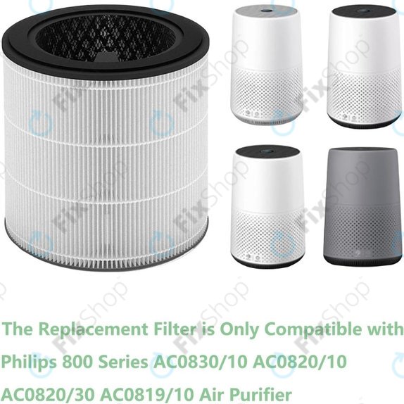 Philips 800-series, AC0830/10, AC0820/10, AC0820/30, AC0819/10 - HEPA филтър 3-в-1 (Активен въглен)