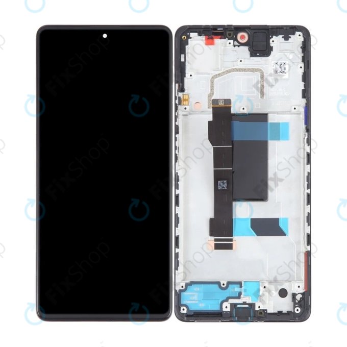 дисплей OLED за Xiaomi Redmi Note 12 Pro 5G, Тъчскрийн и рамка, Midnight Black