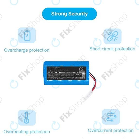 Батерия за Xiaomi Essential (Mijia G1), Flyco FC-series, myVacBot SN500, Panasonic MC-series, Phicomm X3, Puppy R-series, Li-026418, Li-Ion 14.8V 2600mAh, HQ