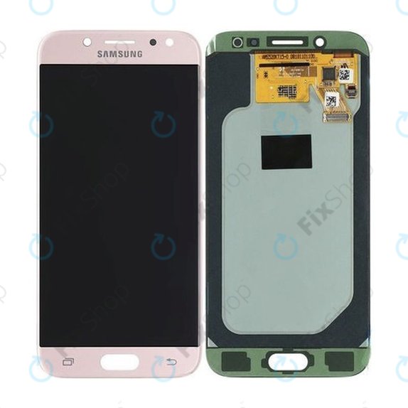 дисплей OLED за Samsung J5 J530F (2017), Тъчскрийн без рамка, Розово, Pink, GH97-20738D, GH97-20880D, Genuine Service Pack