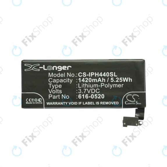 Батерия за iPhone 4, 616-0520, 1420mAh, HQ