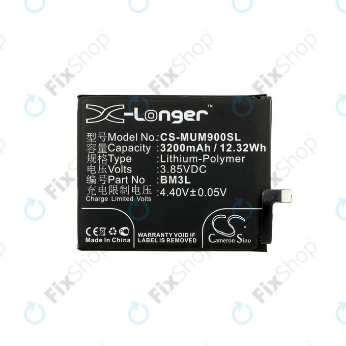 Батерия за Xiaomi Mi 9, 3200mAh, Li-Pol, 3.85 V, BM3L, HQ