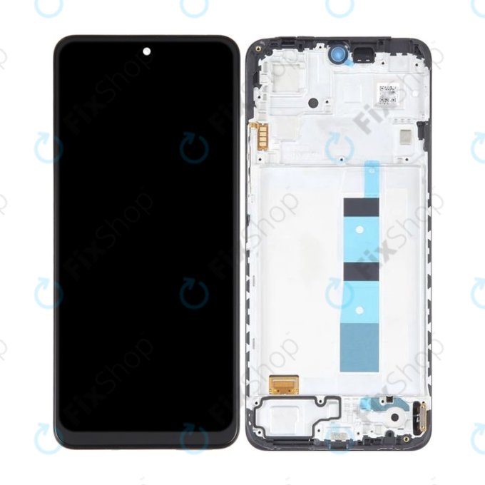 дисплей OLED за Xiaomi Redmi Note 12, Тъчскрийн и рамка, Black