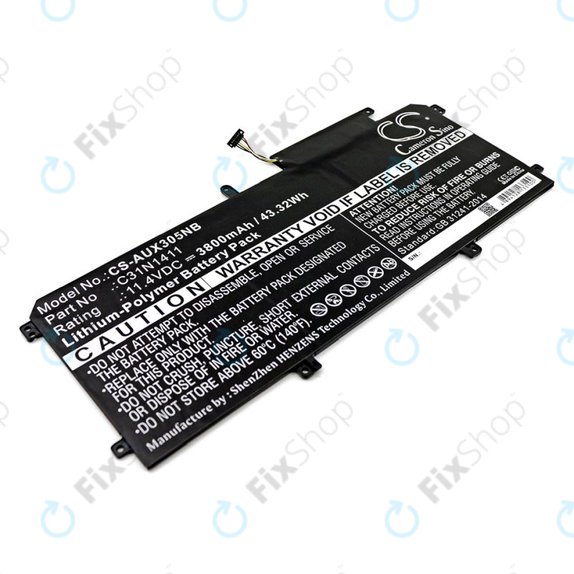 Батерия за Asus Zenbook UX305, 3800mAh, Li-Pol, 11.4V, C31N1411, HQ