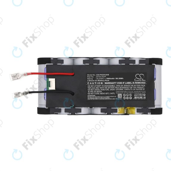 Батерия за Philips Aqua Plus 8000, XC8349/01, XW8122/82, 3900mAh, Li-Ion, 25.2V, D116-7S1P, HQ