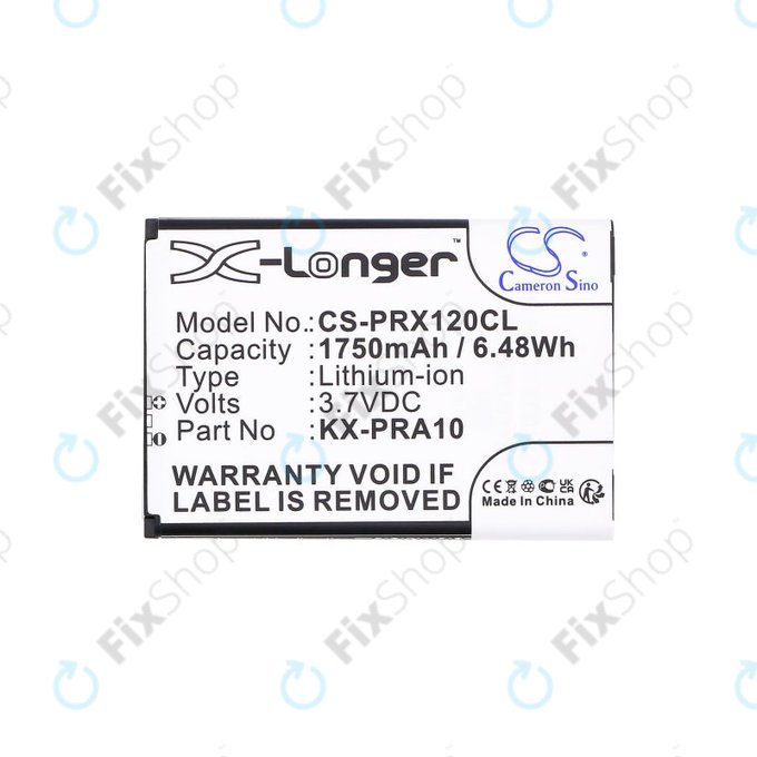 Батерия за Panasonic KX-PRX110, 120, 150, 1750mAh, Li-Ion, 3.7V, KX-PRA10, HQ