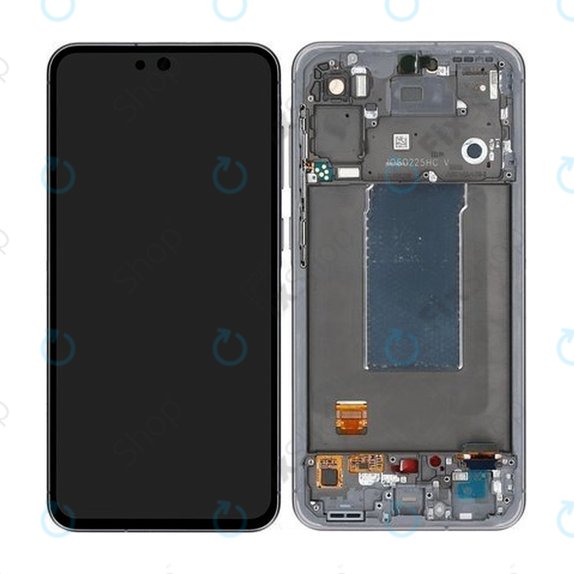 Дисплей OLED за Samsung A56 A566E, Awesome Graphite, Тъчскрийн с рамка