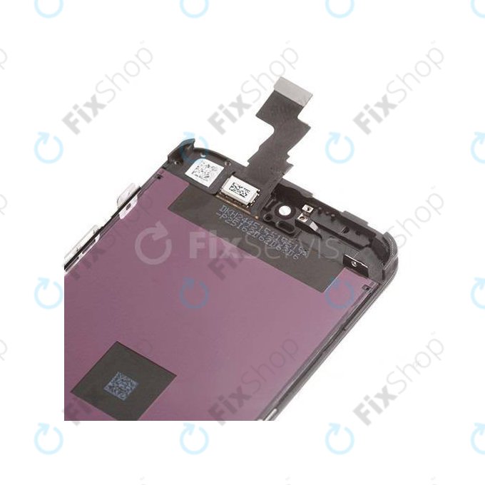 Дисплей за iPhone 5C, Black, Тъчскрийн с рамка
