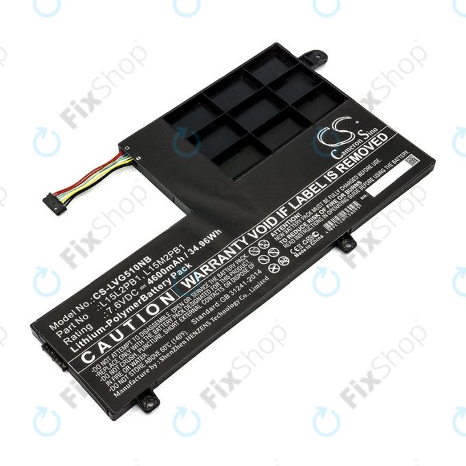 Батерия за Lenovo Yoga 510 14, Yoga 510 15, 4600mAh, Li-Pol, 7.6V, L15L2PB1, HQ