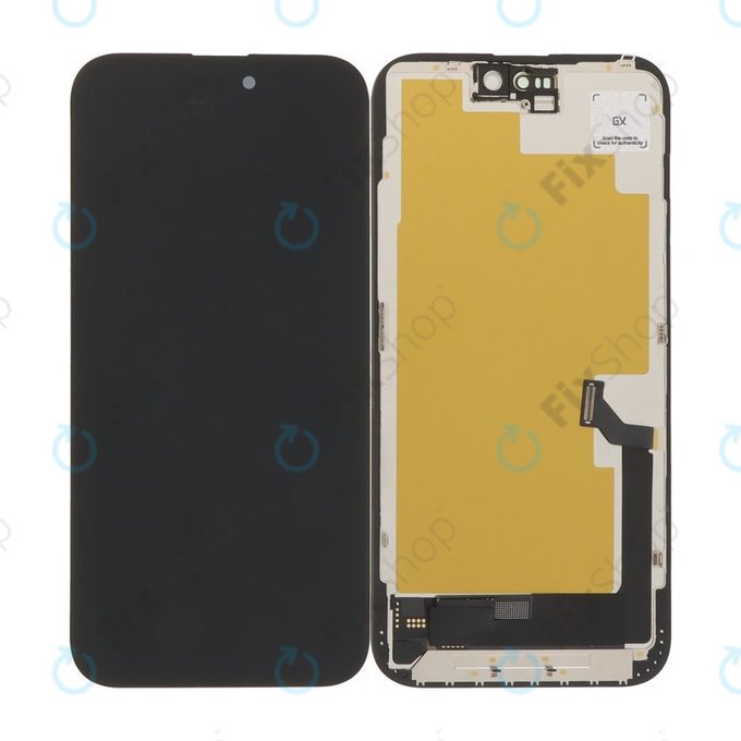 Дисплей Hard OLED за iPhone 15 Plus, Тъчскрийн с рамка, FixPremium