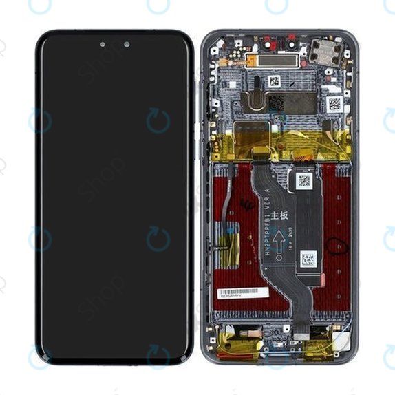 Дисплей за Honor Magic7 Pro, Black, Тъчскрийн с рамка, 0235AMRV Genuine Service Pack