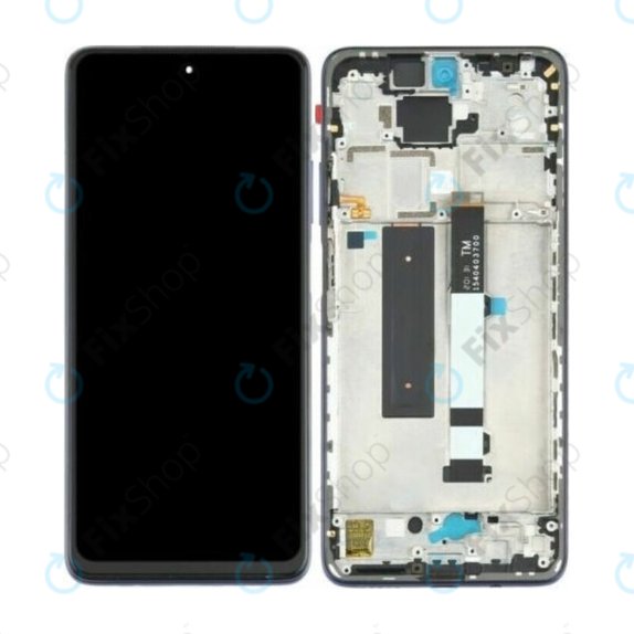 дисплей за Xiaomi Redmi Note 9 Pro 5G M2007J17C, Тъчскрийн и рамка, черен, Black, TFT