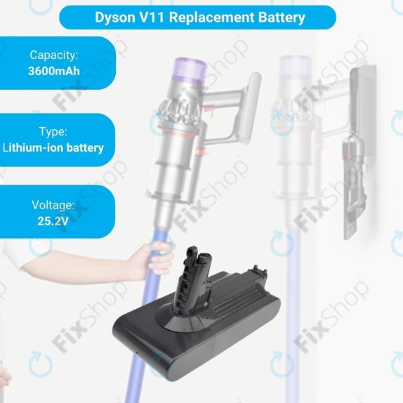 Батерия за Dyson V11, 299820, SV14, 970145-02, Li-Ion 25.2V 3600mAh