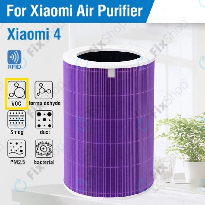 Xiaomi Mi Mijia Air Purifier 4 - HEPA филтър (Против миризми) (Лилав)