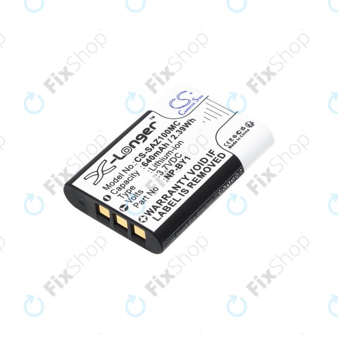 Батерия за Sony HDR-AZ1, 640mAh, Li-Ion, 3.7V, NP-BY1, HQ