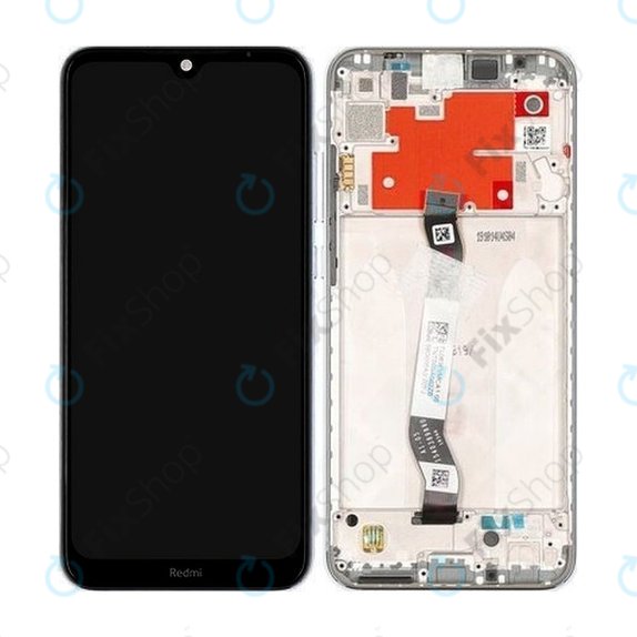 дисплей за Xiaomi Redmi Note 8T, Тъчскрийн и рамка, 5600020C3X00, Moonlight White, Genuine Service Pack