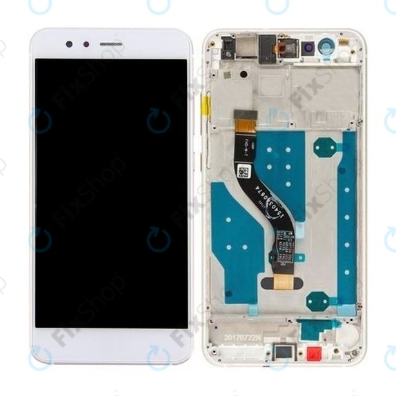 дисплей за Huawei P10 lite, Тъчскрийн и рамка, Pearl White, TFT