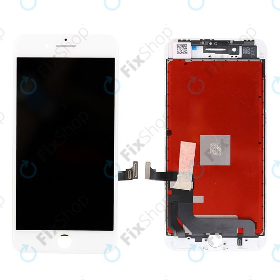 Дисплей за iPhone 8 Plus, White, Тъчскрийн с рамка