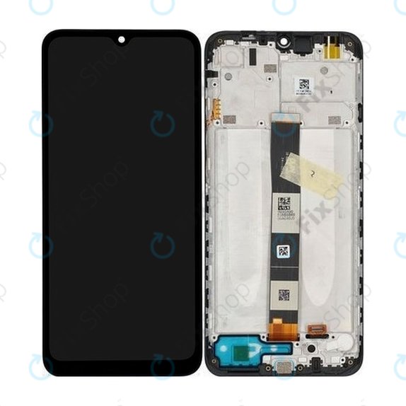 дисплей за Xiaomi Redmi 9AT, Тъчскрийн и рамка, Carbon Gray, 560001C3LV00, Genuine Service Pack