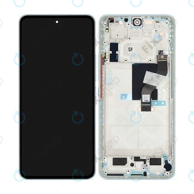 дисплей за Xiaomi 12 Lite 2203129G, Тъчскрийн и рамка, 56000500L900, Lite Green, Genuine Service Pack
