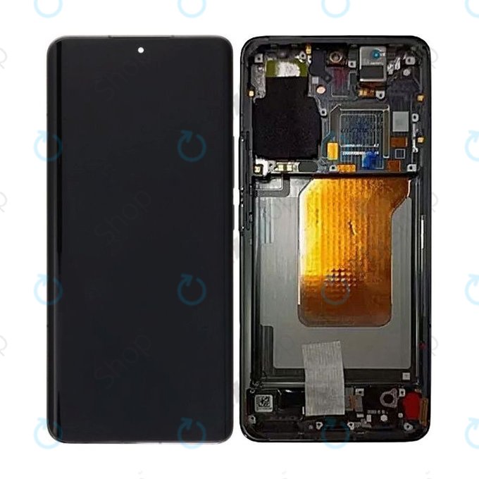 дисплей за Xiaomi 13 Pro, Тъчскрийн и рамка, 56000300M200, Ceramic Black, Genuine Service Pack