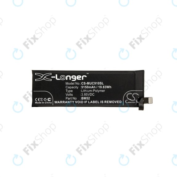 Батерия за Xiaomi Mi Note 10 M190F4AG, 5150mAh, Li-Pol, 3.85 V, BM52, HQ