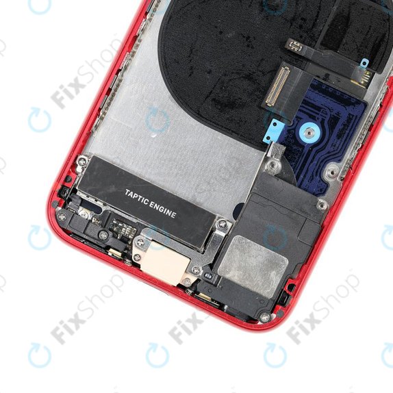 Заден калъф със малки части за iPhone 8, червен, Red