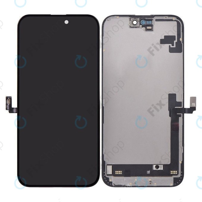 Дисплей Hard OLED за iPhone 16 Plus, Тъчскрийн с рамка, FixPremium