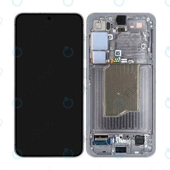 Дисплей за Samsung Galaxy S25, тъч стъкло с рамка, Silver Shadow, GH82-36329A, Genuine Service Pack