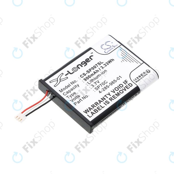 Батерия за Sony PSP E1000, E1002, E1004, E1008, 900mAh, Li-Ion, 3.7V, SP70C, HQ