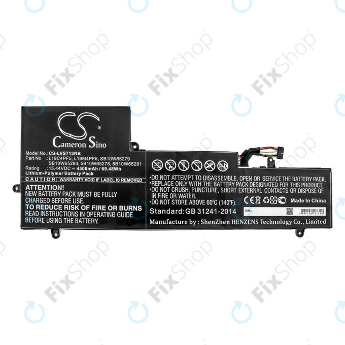 Батерия за Lenovo Yoga Slim 7-15IIL, 4500mAh, Li-Pol, 15.44V, L19C4PF5, HQ