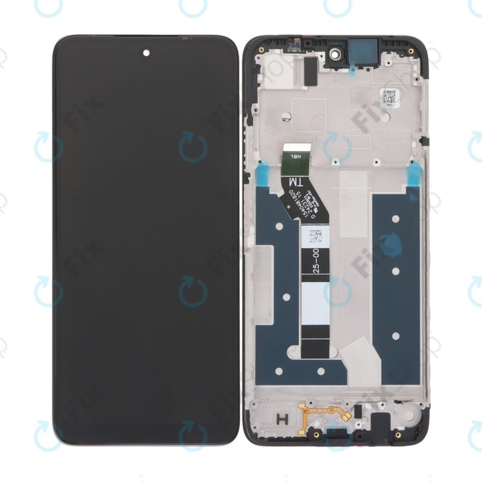 Дисплей за Motorola Moto G35 5G, Black, Тъчскрийн с рамка