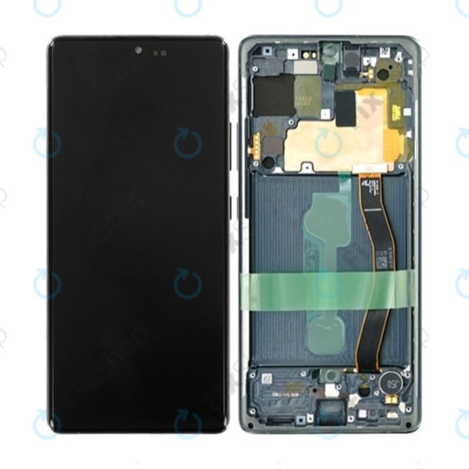 дисплей OLED за Samsung S10 Lite G770F, Тъчскрийн и рамка, Prism Black