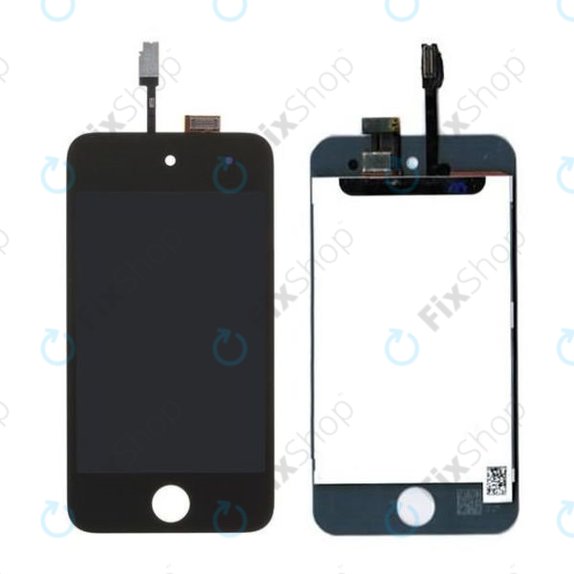 LCD дисплей за iPod Touch (4th Gen), Black, Тъчскрийн с рамка