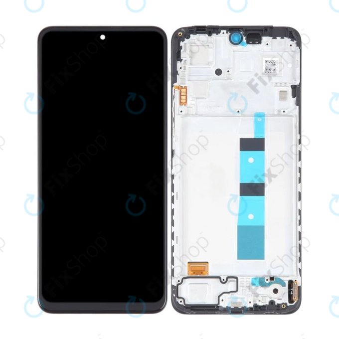дисплей за Xiaomi Redmi Note 12, Тъчскрийн и рамка, Onyx Gray, TFT