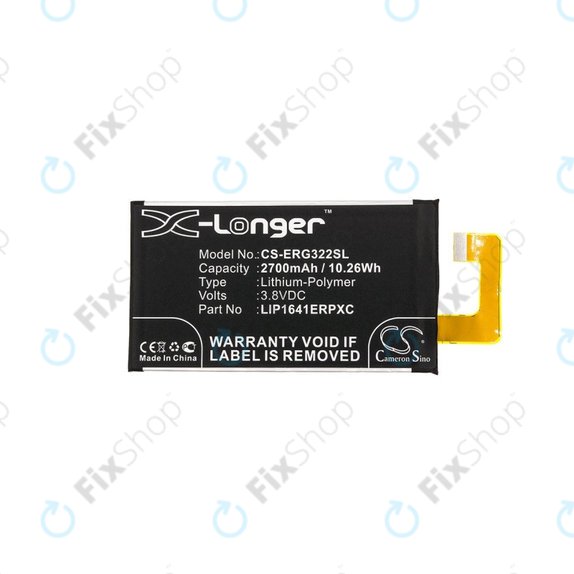Батерия за Sony Xperia XA1 Ultra G3221, 2700mAh, Li-Pol, 3.8 V, LIP1641ERPXC, HQ